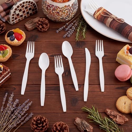 400 Pcs Wood Grain Wedding Supplies for 100 Guests Rustic Party - Image 2