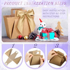 Kolldenn 36 Pack Small Gift Bag with Ribbon Handle Wedding, Assorted Colors - Image 5
