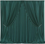 20x10ft Hunter Green Backdrop Curtain for Wedding Parties Wrinkle Free Fabric Dark Green Drapes Backdrop Decoration for Baby Shower Birthday Photography Decoration 4 Panels, 5ft x 10ft by Gogoparti