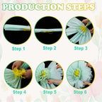 Giegxin 6 Pcs 31.5" 24" Pastel Giant Paper Flower, Fancy Princess Pom Pom - Image 4