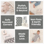 Pondering Pine Baby Milestone Blocks - Natural White Stain Pine Wood with Weeks Months Years Grade - Milestones Age Block Set with Bag, Newborn Weekly Monthly First Year Picture Props, Earth Friendly - Image 5