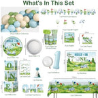 282pcs Hole in One Birthday Decorations for Golf Theme, Serves 25 - Image 2