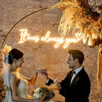 Large It Was Always You Neon Sign,Custom Neon Light, Wedding Welcome Sign, Custom Neon LED Light, Wedding Decor Sign Available Size:23inches - Image 3