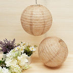 Hortsun 24 Pcs Print Burlap Paper Lanterns Classroom Decor,8 Inch - Image 4