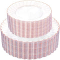 YOUBET 100PCS Rose Gold Plastic Plates for Wedding Baby Shower Party by YOUBET