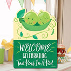Big Dot of Happiness Double the Fun - Twins Two Peas in a Pod - Party Decorations - Baby Shower or First Birthday Party Welcome Yard Sign - Image 5