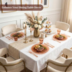 DaYammi 210PCS Amber Plastic Dinnerware Set for 30 Guests - Image 6