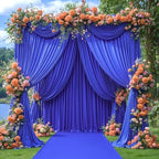 24x10FT Black Backdrop Curtains for Wedding Parties, Wrinkle Free Polyester Photography Backdrop Drapes for Wedding Baby Shower Birthday Parties Stage Background Stand Decorations 4x10ft,6 Panels - Image 5