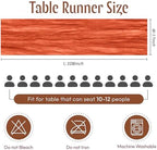 25 Pack Orange Cheesecloth Table Runner 17 x 108 Inch Gauze Table Runner Fabric Semi Sheer Cheese Cloth Table Runner Bulk for Rustic Romantic Wedding Baby Shower Table Decoration - Image 2