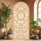 Gerrii 6 ft Cielito Lindo Arch Backdrop, All-in-one Stand up, Light Brown by Gerrii