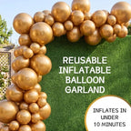 1 Set Reusable Inflatable Balloon Garland Arch Kit,Brown - Image 3