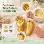 Noosuna Baby Hand and Foot Casting Kit with Shadow Box Frame(11x9 Inch) - Image 4