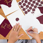 VNS Creations Thank You Cards With Envelopes - 100 Pack 4 x 6 Blank - Wine - Image 6