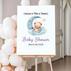 Baby Shower, Sprinkle, Gender Reveal, Pink Princess Bear Guest Sign-in Board, Custom Signature Book Alternative, Personalized Keepsake Party Decor. Premium Acrylic Sign, Made in USA. - Image 2