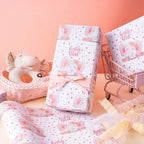 WRAPAHOLIC Jumbo Baby Girl Wrapping Paper - 30 Inch x 100 Feet Jumbo Roll - Adorable Pink Elephant Design for Baby Shower, Party, Holiday - Image 5