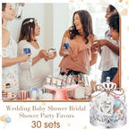 Jingmore 30 Sets Mini Crown Candy Boxes Party Favor,Sliver and Clear - Image 5
