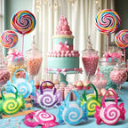 Sweetude 36 Pcs Candy Donut Bag for Party Favor Candyland Bags, Candy - Image 7
