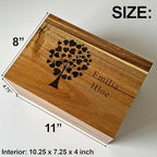 Life Tree Storage Box, Personalized Keep sake Box for Memories Large - Image 6