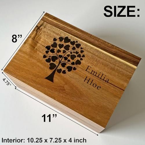 Life Tree Storage Box, Personalized Keep sake Box for Memories Large - Image 6
