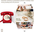 Video Audio Guest Book,1080P HD Video Phone Guestbook, Record Preserve Your Special Occasions, Ideal for Wedding Bridal Shower, Birthday, Graduations, Baby Shower(Red) - Image 4