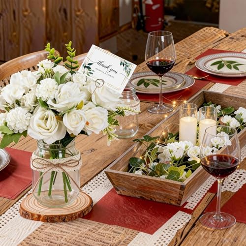 Mason Jar Centerpiece Table Decorations for Dining Room Farmhouse Decor - Image 3