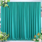 40ftx10ft Wrinkle Free Turquoise Backdrop Curtains for Parties, Thick Polyester Teal Photo Backdrop Drape 8 Panels for Wedding Birthday Photography Background Backdrop Stand - Image 6
