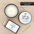 Custom Candles, Personalized Candles Gold Heart, Bulk Candles, Candle Favors, Candle Wedding Favors (Set of 10) (Black Tin), 9508825-09 - Image 2