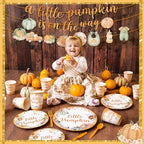 405 Pcs Little Pumpkin Baby Shower Party Decorations - Image 2