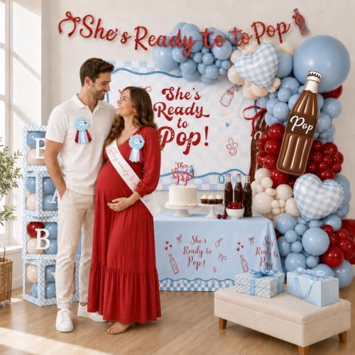 She’s Ready to Pop Baby Shower Decorations, Soda Pop Baby Shower Party Decor - Image 3