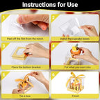EUSOAR Disposable Clear Cupcake Containers, 50pcs 3.5 Inch Plastic Individual Cupcake Carrier with Ribbon and Inserts, Single Transparent Cupcake Holder with Lids Storage for Cake Dessert-Gold - Image 4