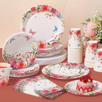 Funnymoom 250 Pcs Floral Wildflower Paper Plates Cups and Napkins Serves 50 - Image 6