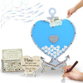 Wedding Guest Book Alternative Drop Box Frame - Anchor Nautical Beach Wood by GIFTSH0PBYHELEN