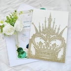 20 sets Laser Cut Crown wedding invitation pockets,Quinceañera Invitations, Sweet 16 Invitations,1 birthday invitations,and etc. - Image 5