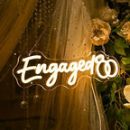 Britrio Engaged LED Neon Sign Light for Engagement Party Proposal Backdrop - Image 2