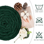 Showgeous 16 Pack Dark Green Cheesecloth Table Runner 17 x 108 Inch - Image 3