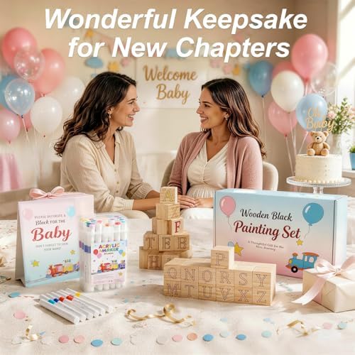 117Pcs Baby Blocks for Baby Shower, Gender Reveal & 1st Birthday - Image 3