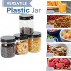 novelinks 8 oz Plastic Mason Jars and Clear Plastic Jars with Lids 8 oz - Image 4