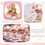 Bear Baby Shower Decorations, 185 Balloon Kit,Dusty Pink, Rose Gold, Peach - Image 6