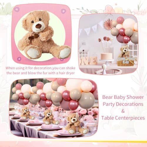 Bear Baby Shower Decorations, 185 Balloon Kit,Dusty Pink, Rose Gold, Peach - Image 6
