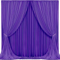 Purple Backdrop Curtains 4 Panels - Wrinkle-Free Polyester Photography Drapes for Baby Shower & Birthday Party - 16 X 10FT by WishCare