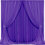 Purple Backdrop Curtains 4 Panels - Wrinkle-Free Polyester Photography Drapes for Baby Shower & Birthday Party - 16 X 10FT by WishCare