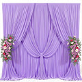 20x10ft Lavender Photo Backdrop Curtains for Parties Baby Shower Light Purple Wrinkle Free Polyester Photoshoot Curtains Drapes Backdrop for Girls Birthday Party Wedding Background 4 Panels 5x10FT by Suppromo