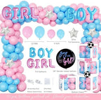 Soccer Gender Reveal Decorations, Baby Boy or Girl Gender Reveal Party Decor, Goals or Bows Backdrop Balloon Banner Tablecloth Cake Topper Box Sash for He or She Sports Gender Reveal Supplies - Image 3