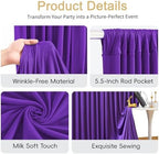 30x15ft Purple Backdrop Curtains for Baby Shower Parties Wrinkle Free Fabric Backdrop Curtain Wedding Photo Drapes Backdrop for Girls Birthday Party Bridal Shower Photography Back Drop 6 Panels 5x15FT - Image 7