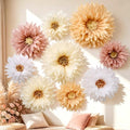 Faylifeway Large Paper Flowers for Wall Decor Wedding Party Backdrop (Boho) by FaylifewayDecoryourLife