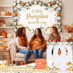 Shyyween 6 Sets Fall Baby Shower Game A Little Pumpkin Is on the Way Games - Image 6