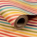 RUSPEPA Kraft Wrapping Paper Roll - Rainbow Stripe Pattern - 24 Inches x 100 Feet by RUSPEPA
