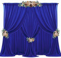 30ft x 10ft Royal Blue Backdrop Curtains, Wrinkle-Free Sheer Chiffon Fabric Photo Backdrop Drapes for Wedding Arch Party Ceremony Stage Photography Decorations by WishCare