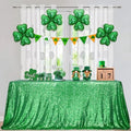 SquarePie Sequin Tablecloth 90x132 Inch Green for Wedding Party by SquarePie