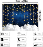 Star Backdrop Twinkle Little Stars Backdrop Starry Night Background 8x6FT - Image 5